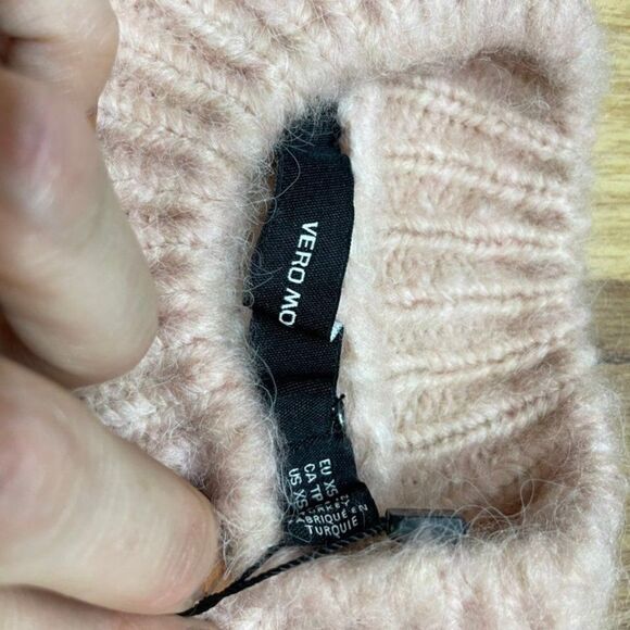 New Vero Moda Diana High Neck Super Soft Pink Sweater - Picture 8 of 13